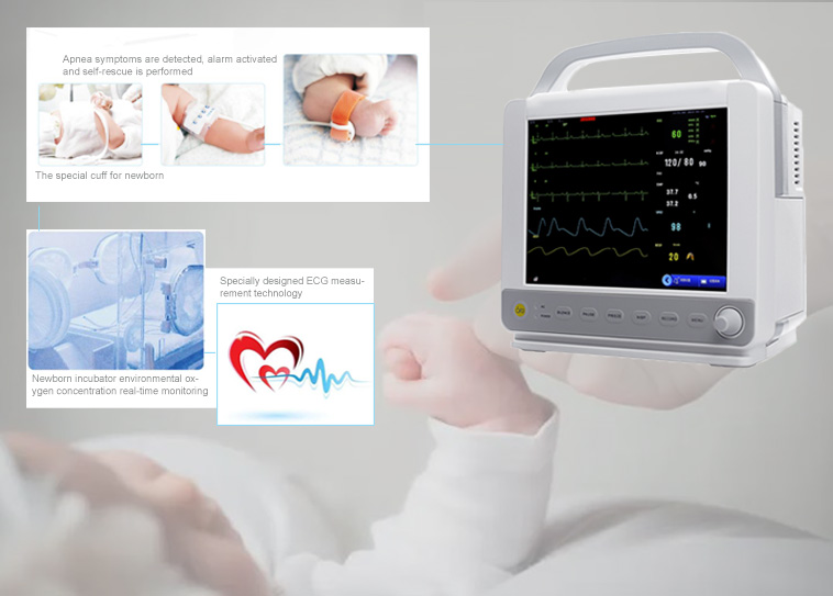 Yonker N8 Neonatal Multipara Patient Monitor In ICU (3)
