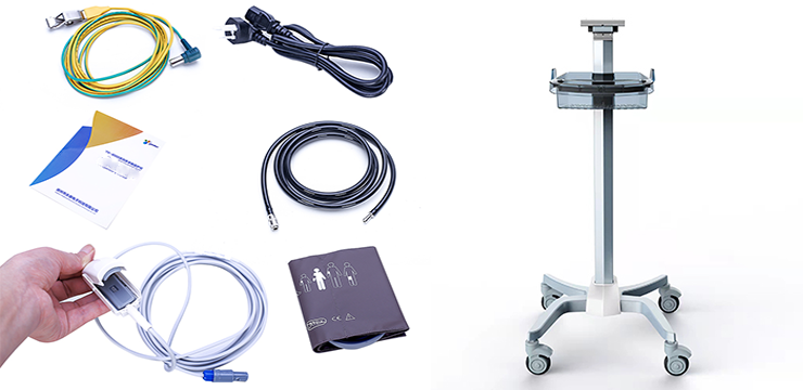 China YK8000C Multiparameter Patient Monitor For Hospital Manufacturer ...