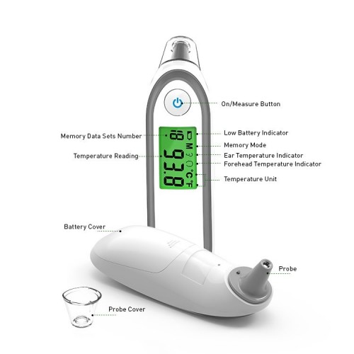 5. The temperature measurement is convenient and fast, and the result can be obtained in 1 second; 6. No re-measurement after 60s, automatic shutdown;